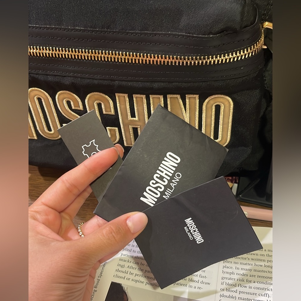 Moschino bookbag in great condition